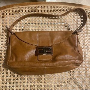 SOLD FENDI LEATHER BAGUETTE